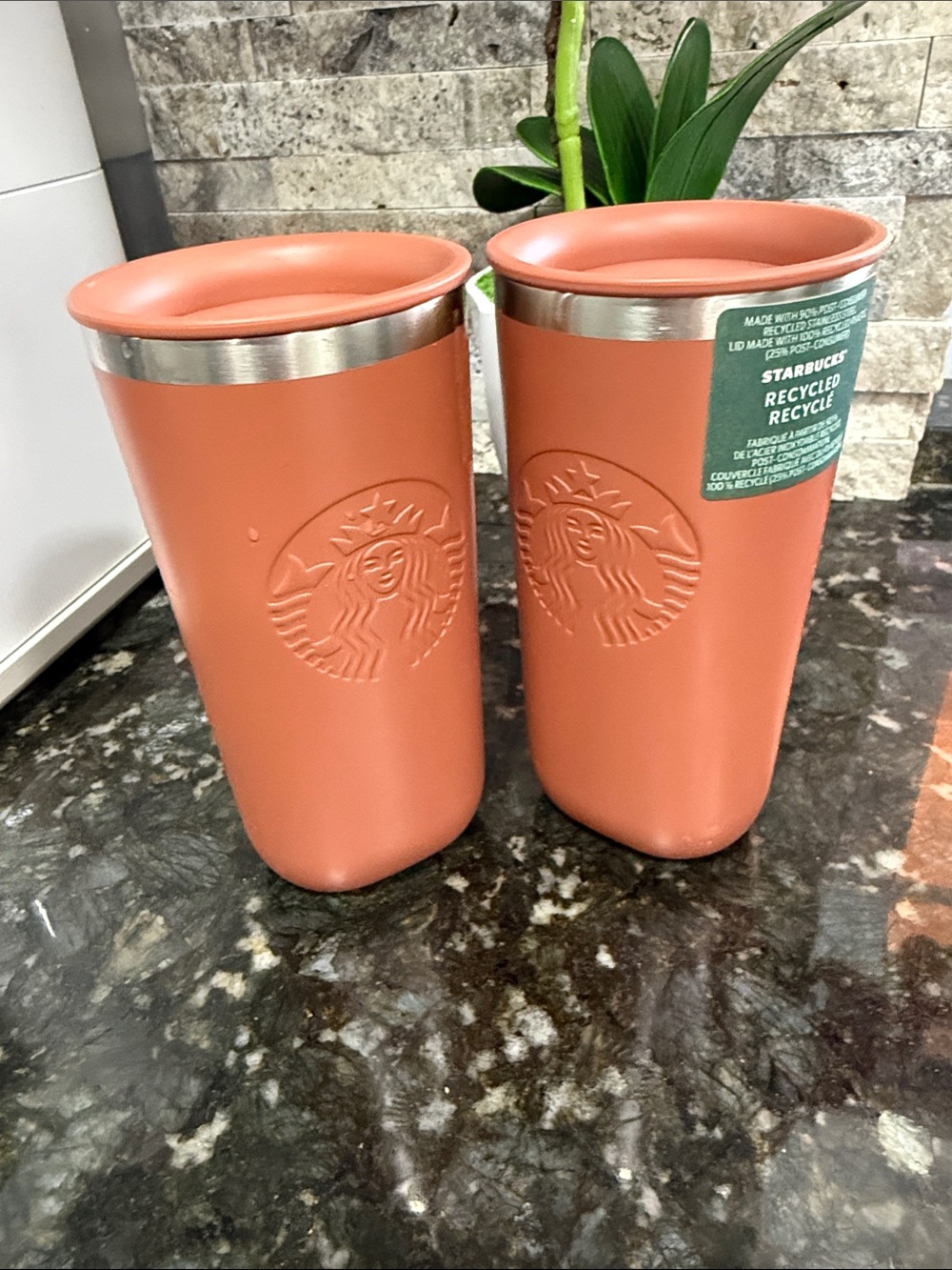 Starbucks Recycled Coral Travel Tumbler - 16oz